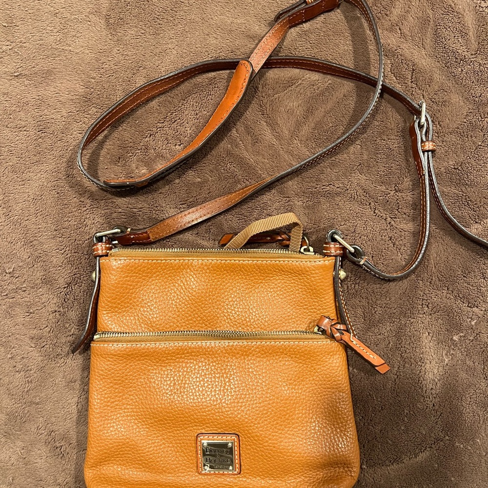 Dooney & Bourke Tan Leather Crossbody Bag
